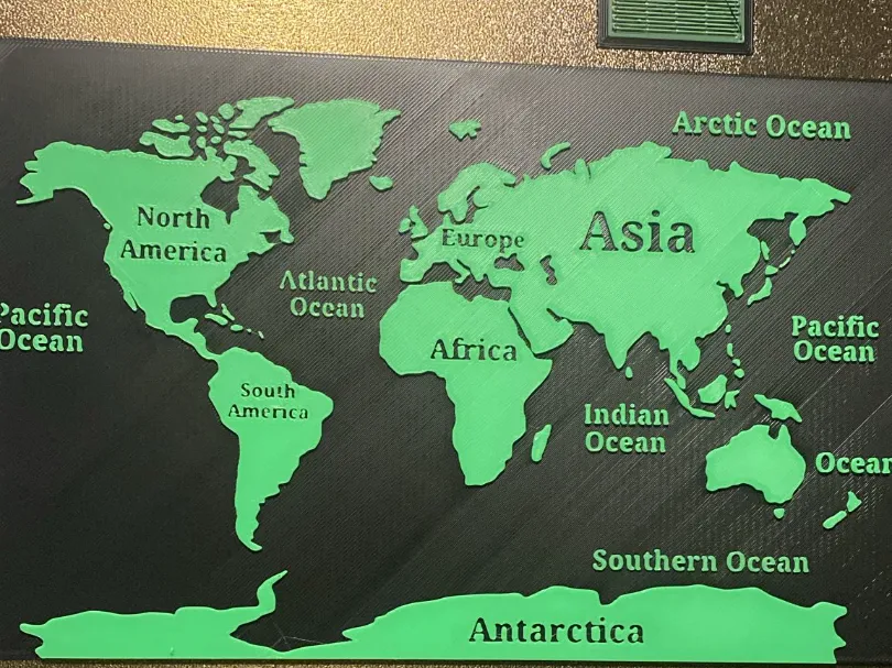 7 Continents Map
