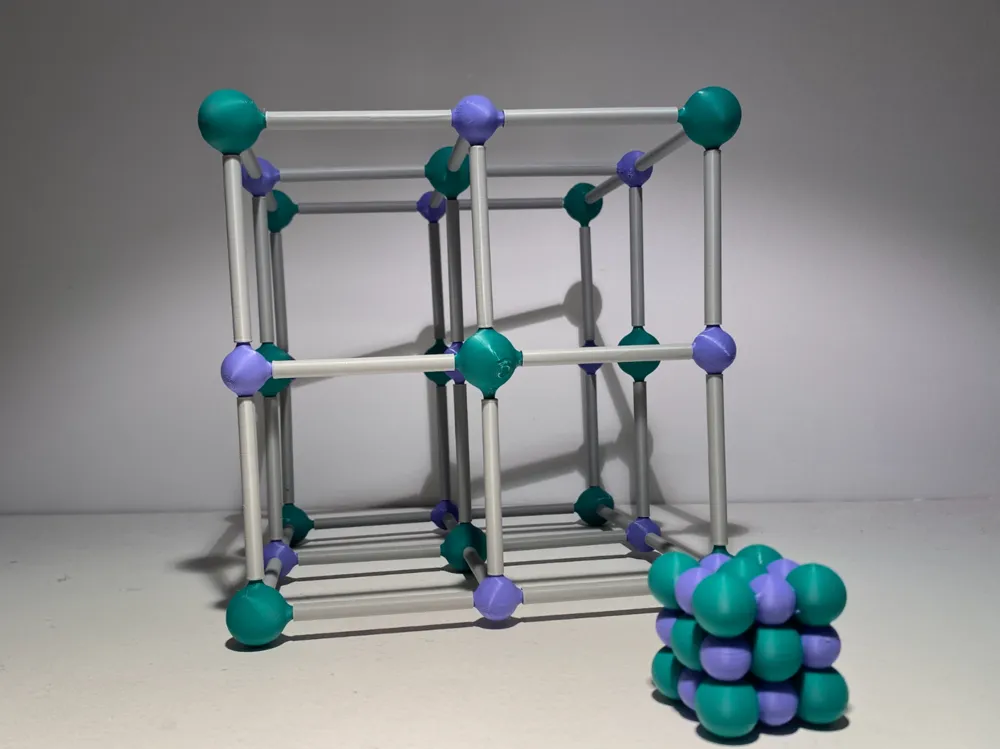 NaCl Molecular Structure Model